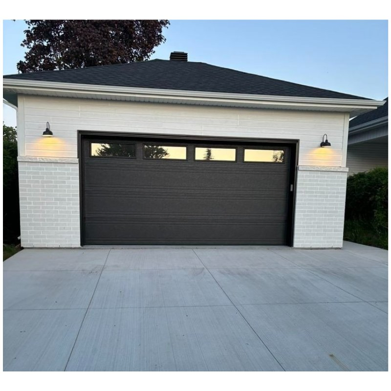 Luxury Flush Mount House Electric 16X7 Sectional Garage Door