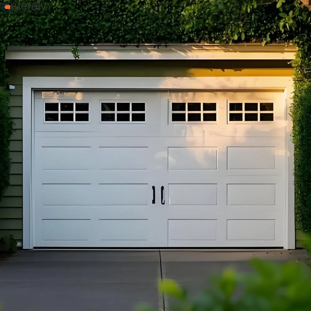 Factory Wholesale Automatic Garage Door Classical Modern Bridgeport with Motor with Pedestrian Door Sectional Overhead Garage Door Residential Garage Door