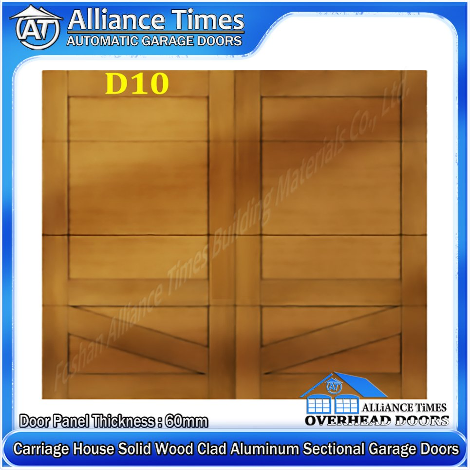 1000n Power Carriage House Wood Clad Aluminum Garage Doors