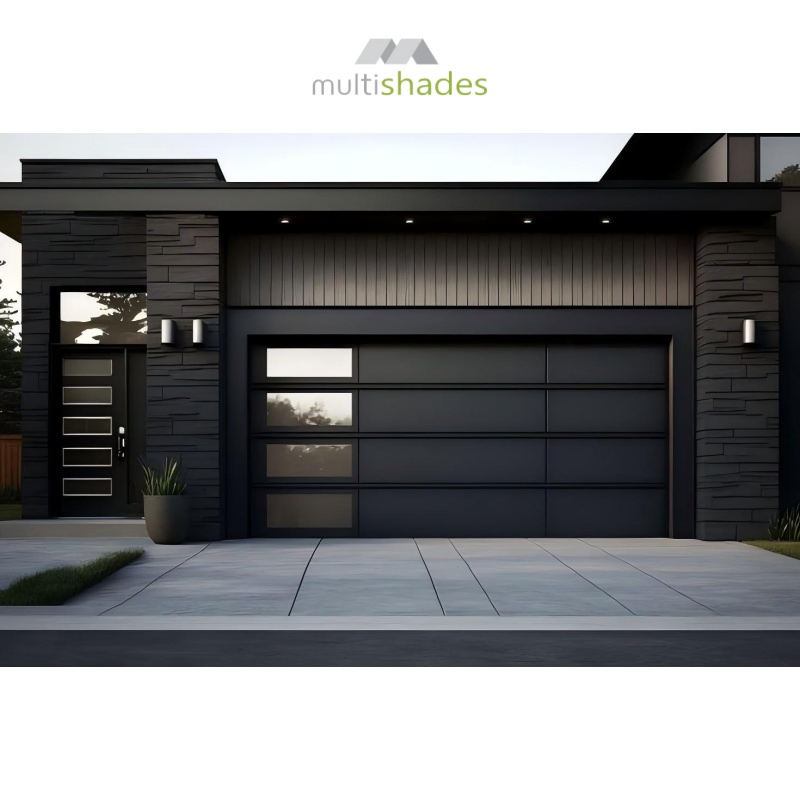 Multishades Factory Wholesale High-Security Steel Overhead Sectional Door Automatic Garage Door with Customizable Modern Features