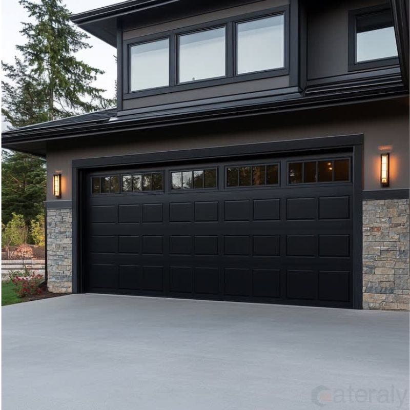 Cateraly Factory Wholesale Heavy-Duty Popular Garage Door Styles Sectional Garage Overhead Doors for Premium Windproof Performance Residential Garage Door