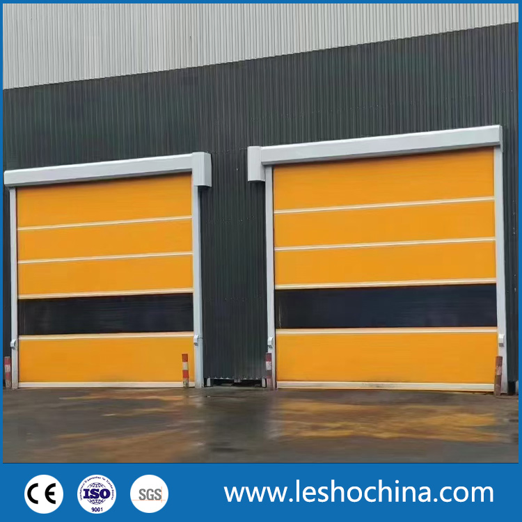 High Quality PVC Fabric High Speed Industrial Automatic Rapid Overhead Fast Quick Roll up Rolling Roller Shutter Door for Clean Room Factory Workshop Warehouse