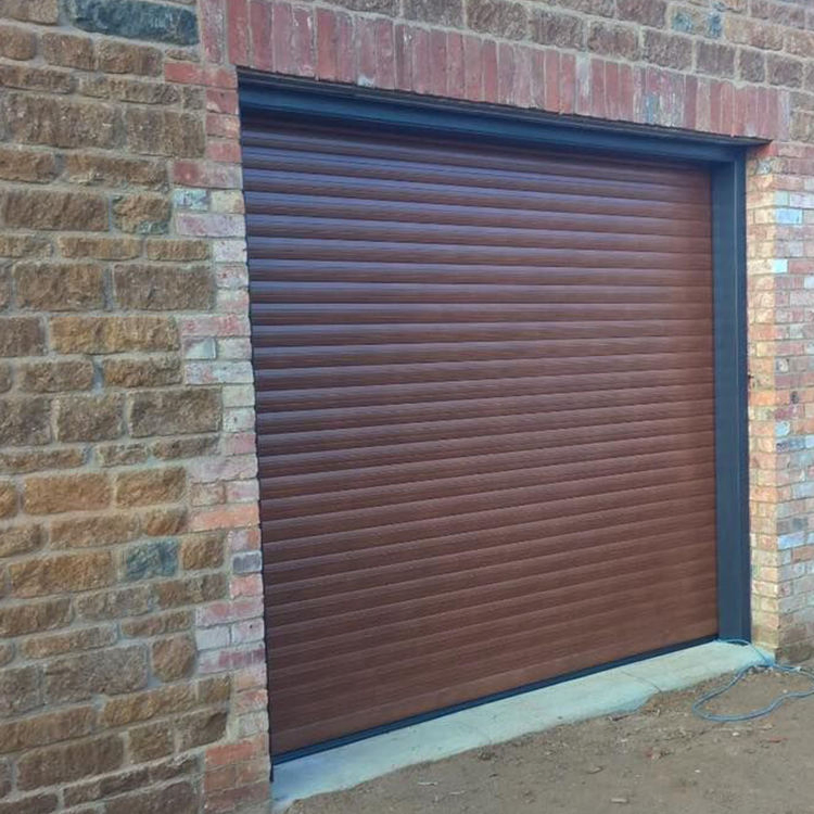 Wholesale Price Luxury Villa Flush Mount Batten Modern Grille Motor Automatic Black Aluminum Garage Door for House