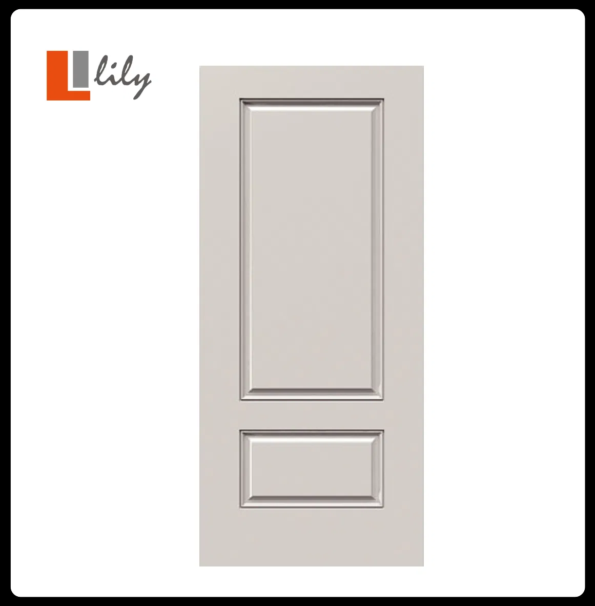 Waterproof Fiberglass Entry Door with Wood Look Frame
