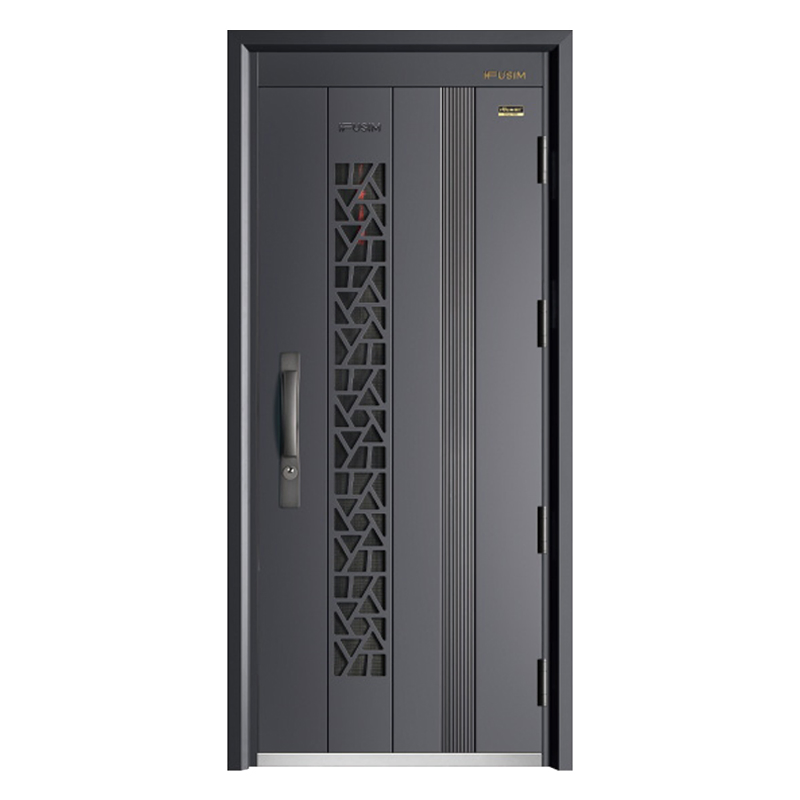 China Factory Fusim Ventilation Galvanized Steel Mesh Doors Steel Grill Door Steel Door