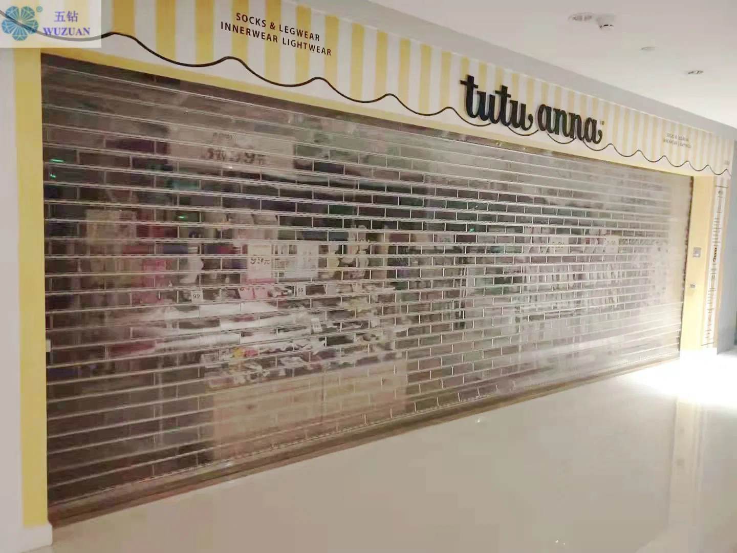 Commercial Transparent Roller Shutter Door Automatic Clear Polycarbonate Sheet Roll up Door