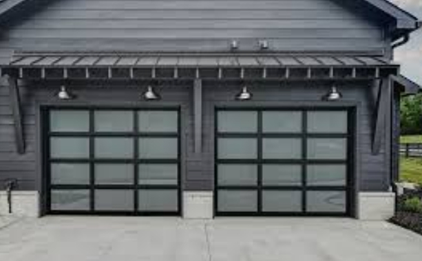 Prima Metal Elegance: Carriage-Style Garage Swing Doors with Faux Wood Accents
