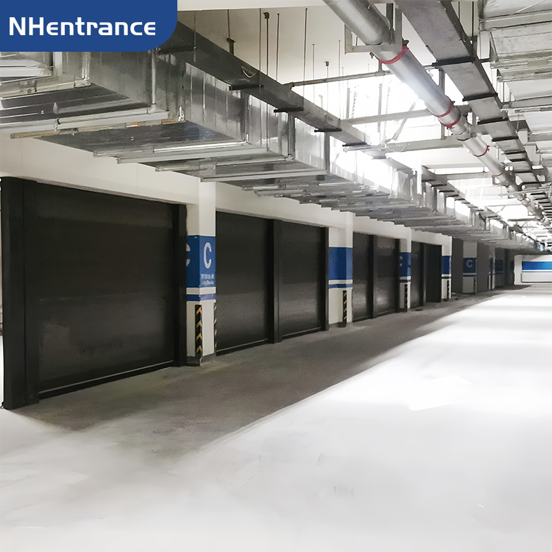 Premium Spiral Garage Door with French Style and Metallic Copper Finish for Luxury Residences