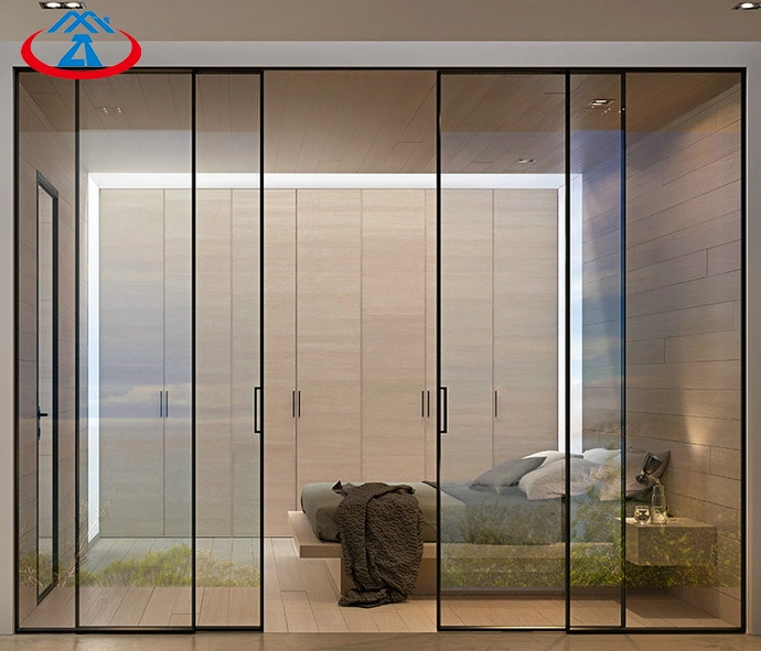 Powder Coating Manufacturer Aluminum Double Glass Custom Sliding Doors