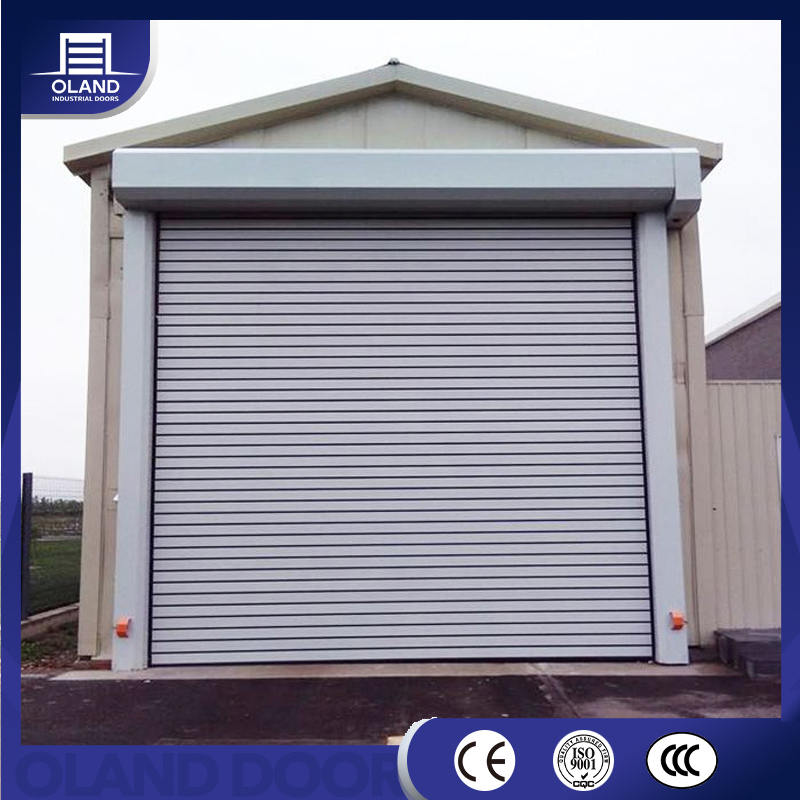 Industrial Aluminum Alloy High Speed Rapid Roll Door Fast Automatic Entry Shutter Door with Finished Surface for Garage or Warehouse