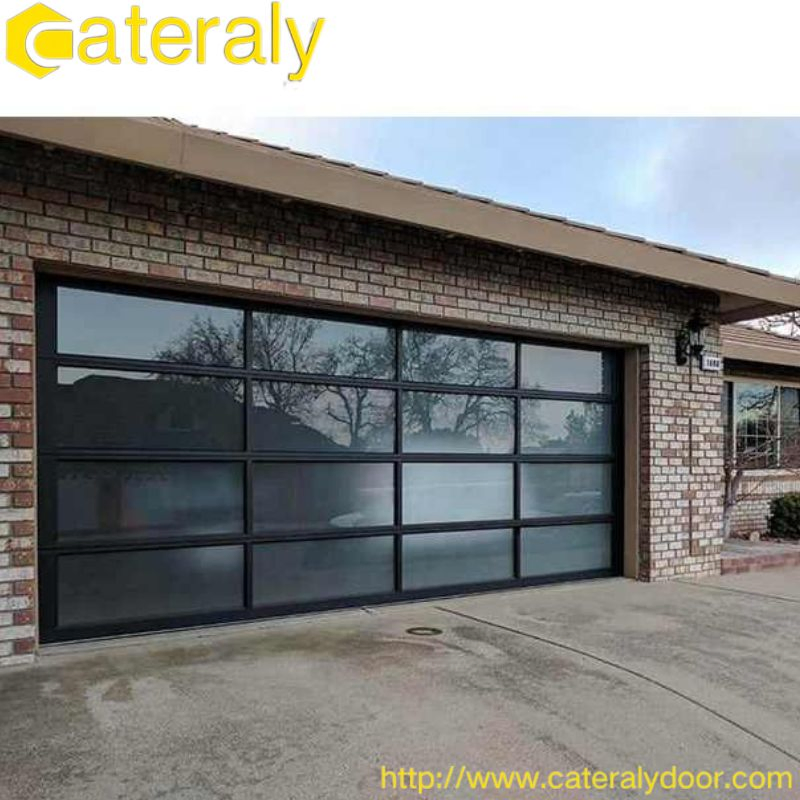 Hot Sale Architecture Custom Villa Modern Style Aluminum Glass Remote Automatic Metal Roll up Garage Doors for Residential Low Price Garage Doors Factory Wholes