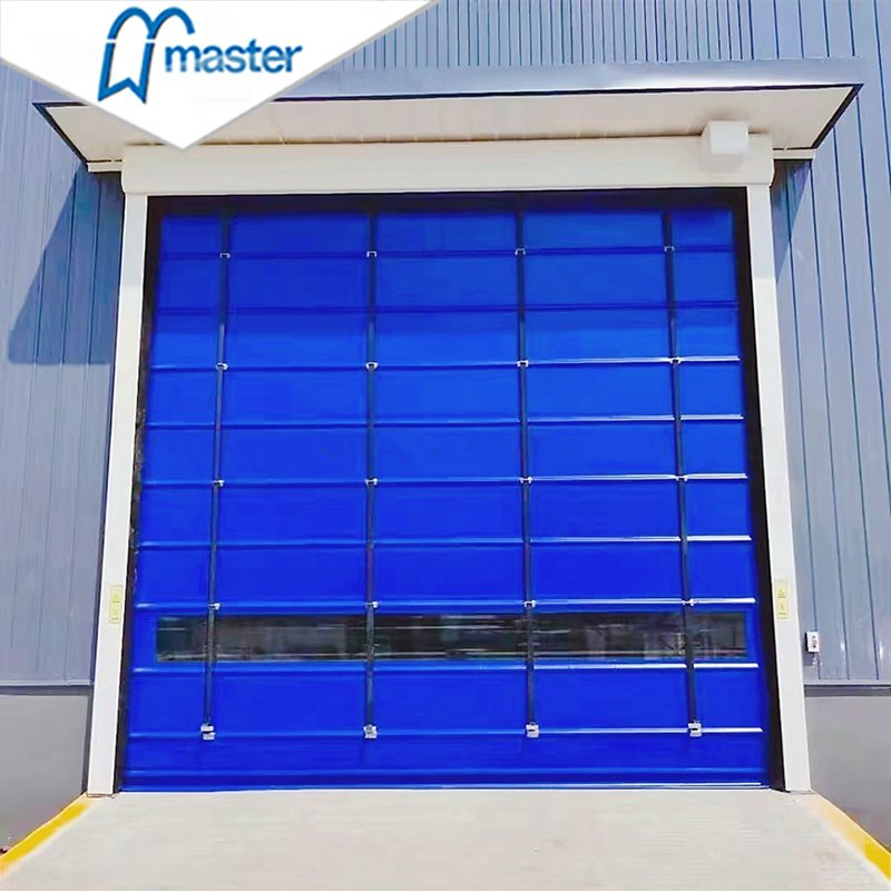 Master Well Wholesale Electric Roll up Fast Action Automatic PVC High Speed Stacking Door for Warehouse