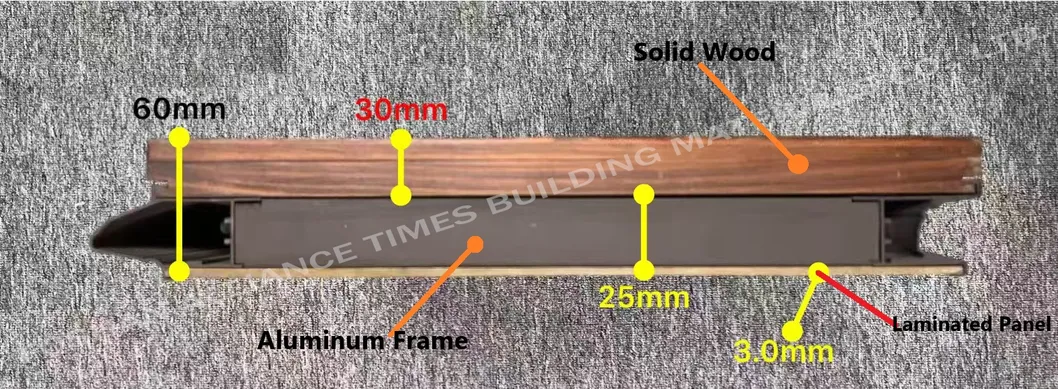 Wood Clad Aluminum Door Panel