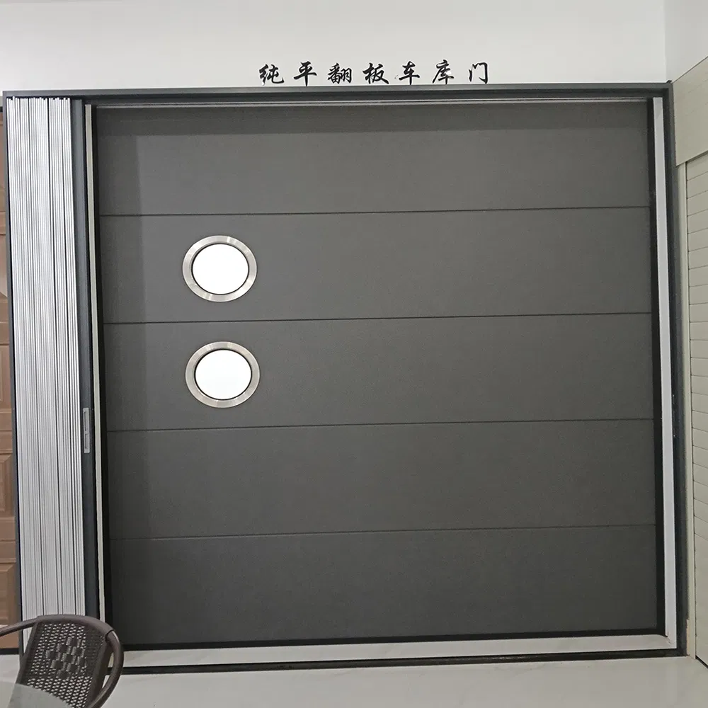 Premium Custom Flush Panel Aluminum Flip-up Garage Doors for Villas