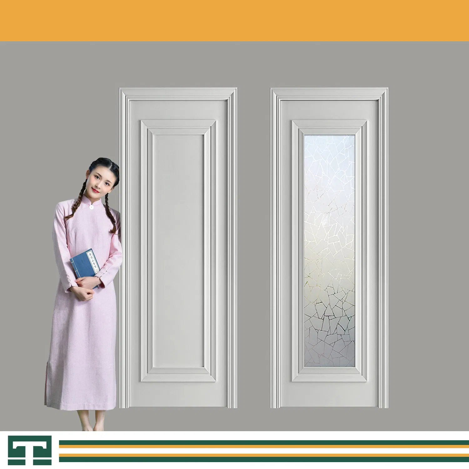 Wholesale Solid Wood Door Interior Wooden WPC Room Composite Entrance House Exterior Main Room Pivot House Fireproof Home Real Fire Rated Top 10 Door Price