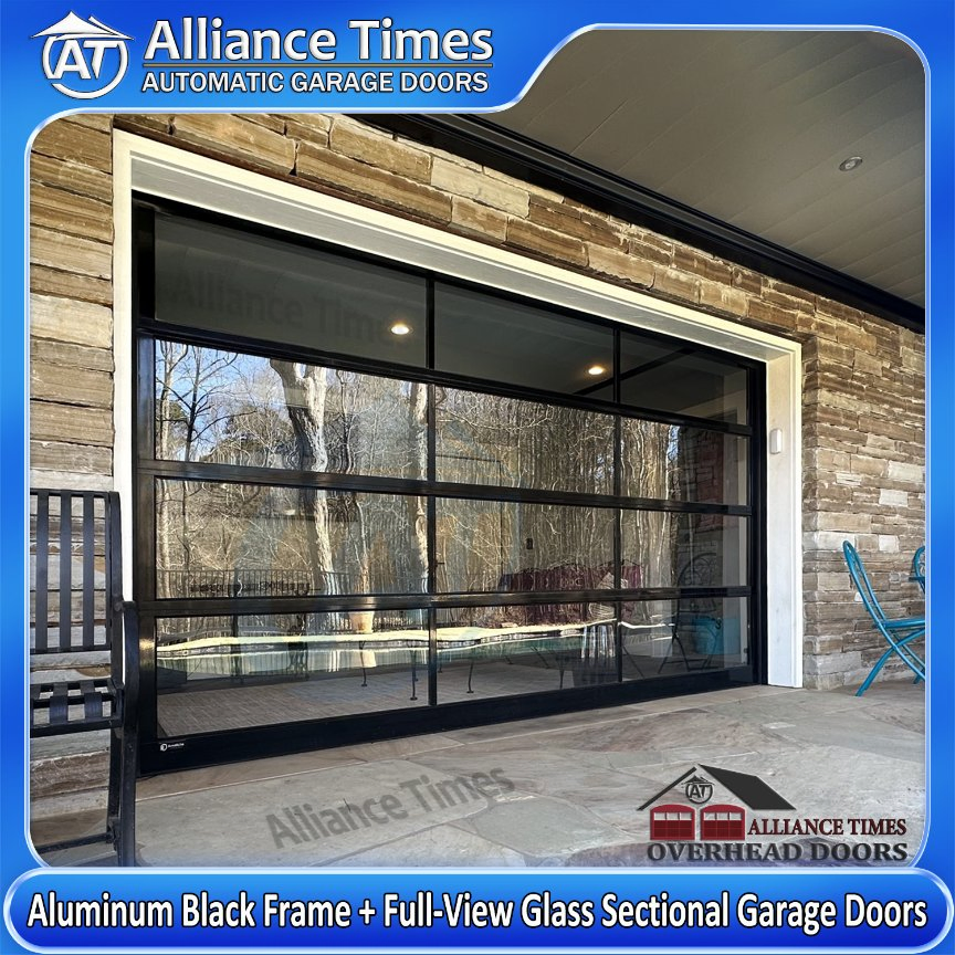 Elegant Tempered Glass Integrity Heritage Roll up Garage Doors with Durable Aluminum Frame
