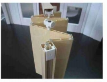 Faux Wood PVC Folding Door for Elegant Interiors