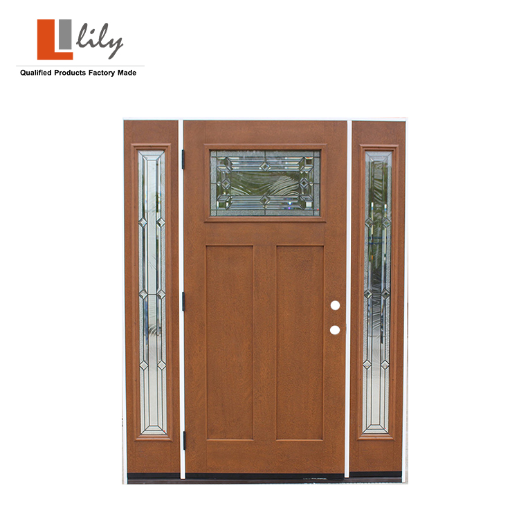 2021 Latest Exterior Doors in Fiberglass with Glass for Patio