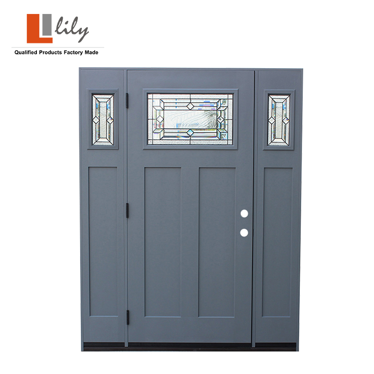 2021 Latest Exterior Doors in Fiberglass with Glass for Patio