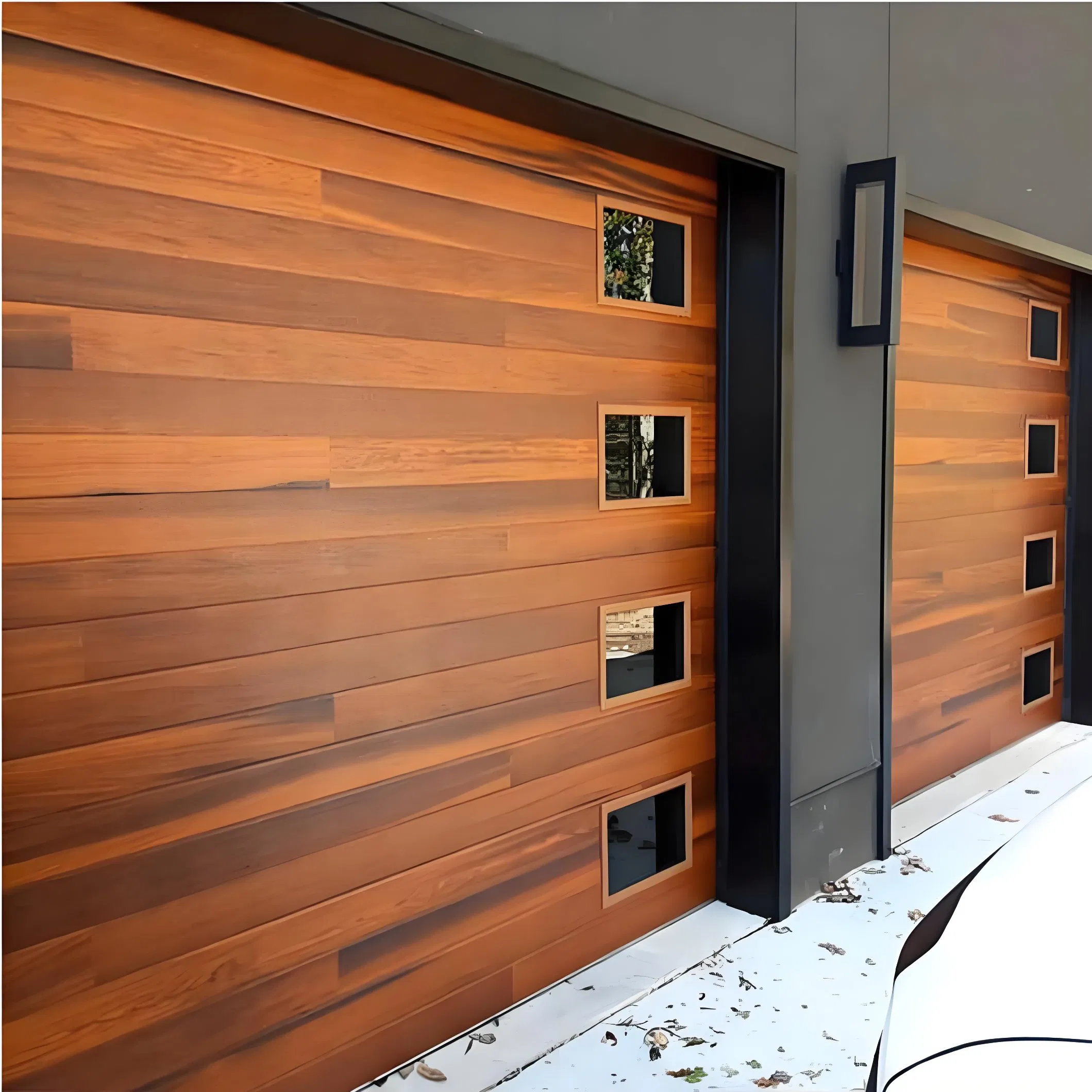 Heavy Duty Electric Overhead Garage Doors with Insulated Thermal Features Low Price Garage Doors Factory Wholesale Garage Gate Door Sectional Garage Door