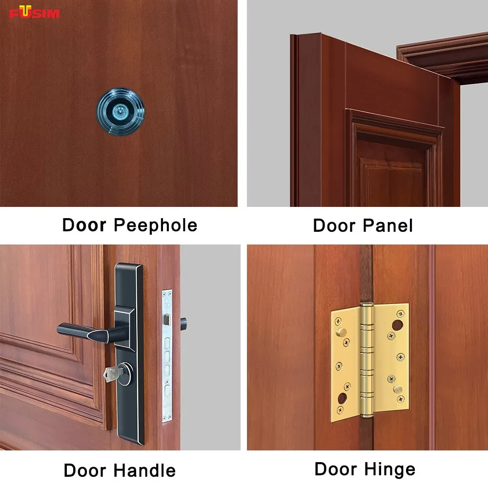 Fusim Interior Safety Steel Wooden Door (FXGM-B207)