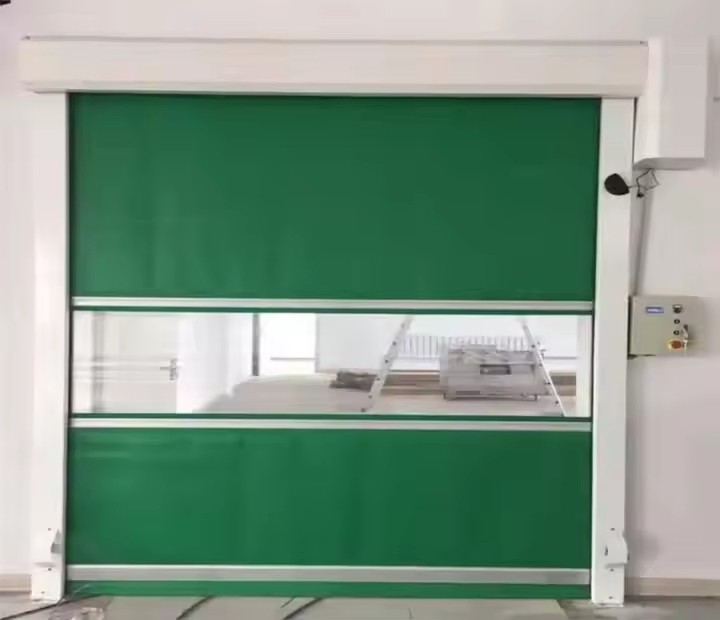 High Speed Full View PVC Door Industrial Plastic PVC Visible Roller Shutters PVC Doors
