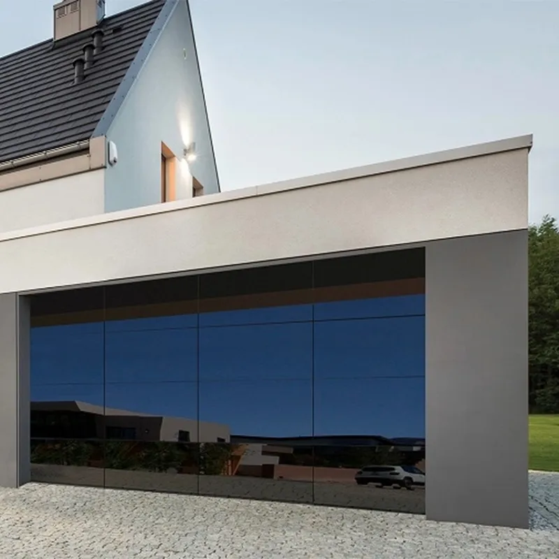 Full Flat Glass Sectional Garage Doors