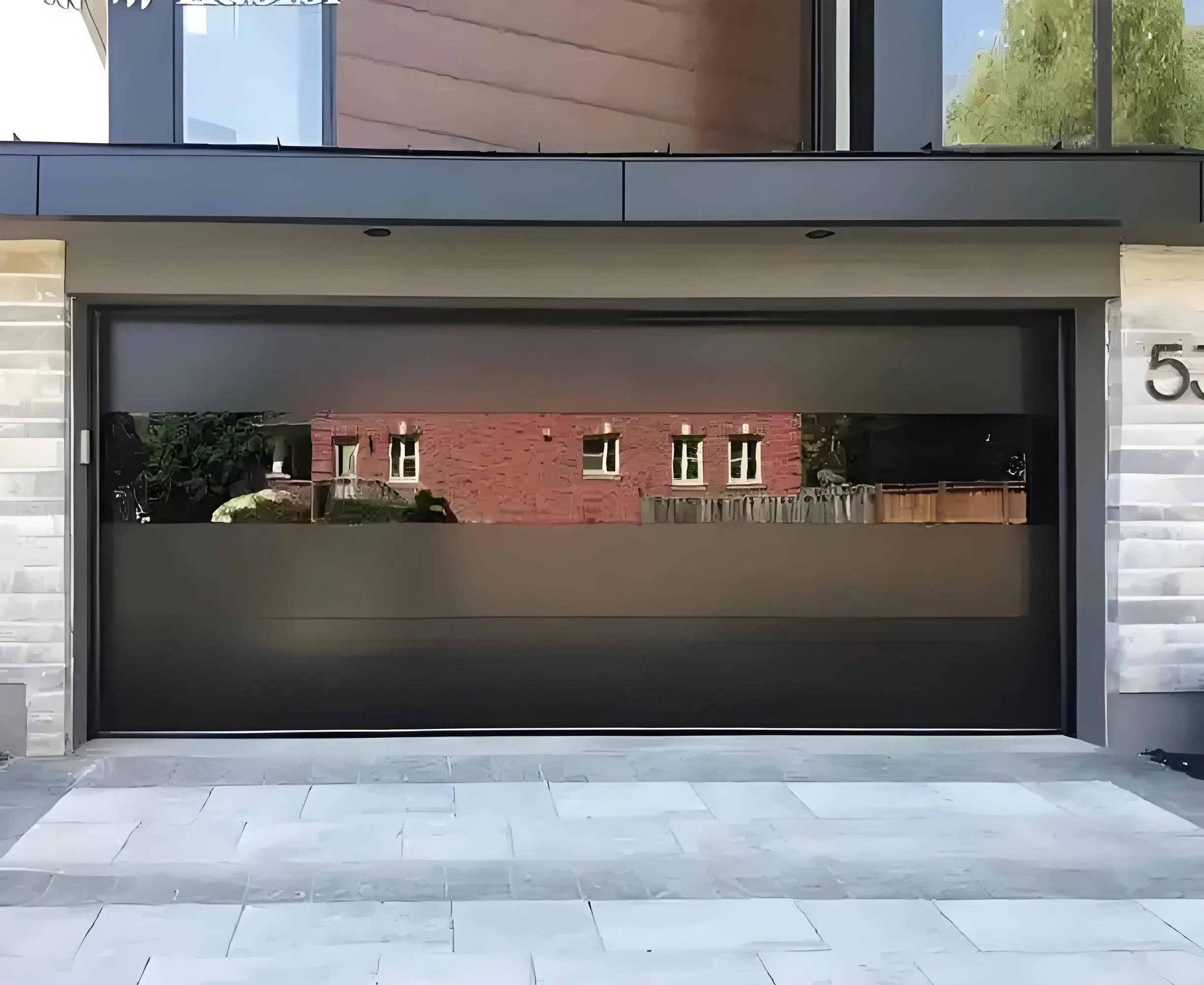 Automatic Aluminum Sectional Door, Industrial Door, Sliding up Garage Door