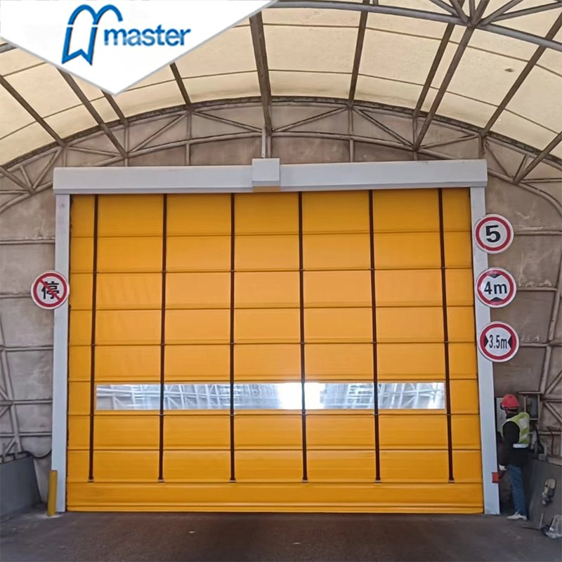 Master Well Wholesale Electric Roll up Fast Action Automatic PVC High Speed Stacking Door for Warehouse