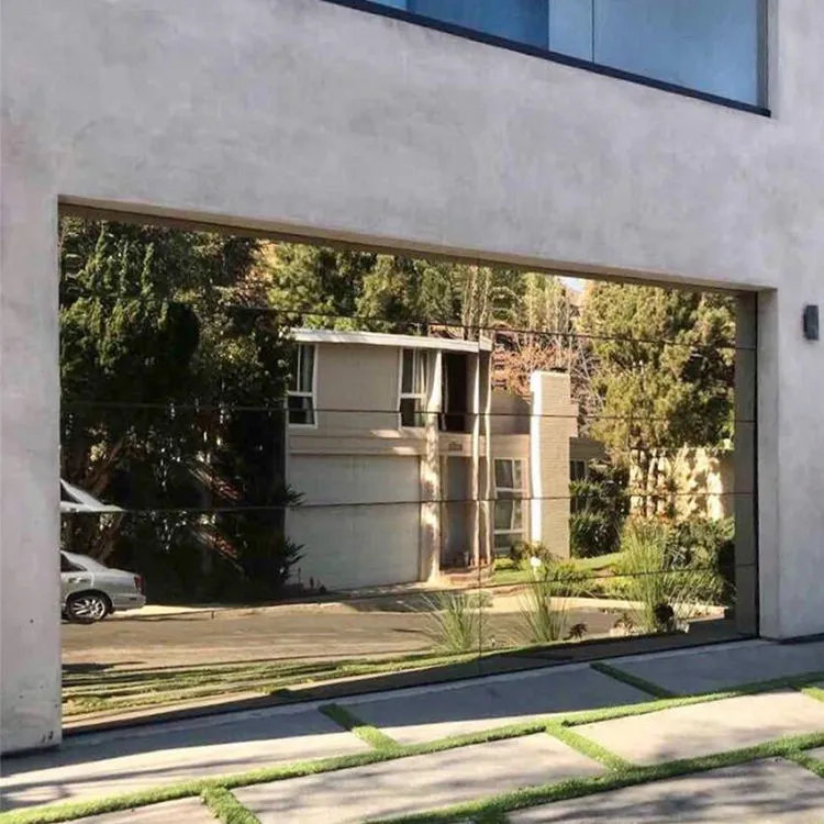 Contemporary Glass Garage Door 5