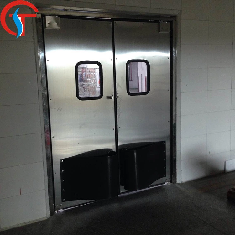 High Elasticity Restaurant Swinging Door Hinges Commercial Medium Duty Impact Traffic Door