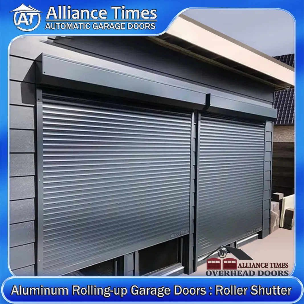 Remote Control Aluminum Rolling Shutter Door with Battery Backup System