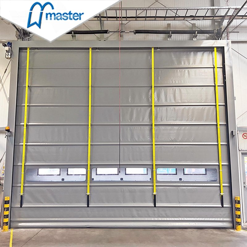 Master Well Wholesale Electric Roll up Fast Action Automatic PVC High Speed Stacking Door for Warehouse