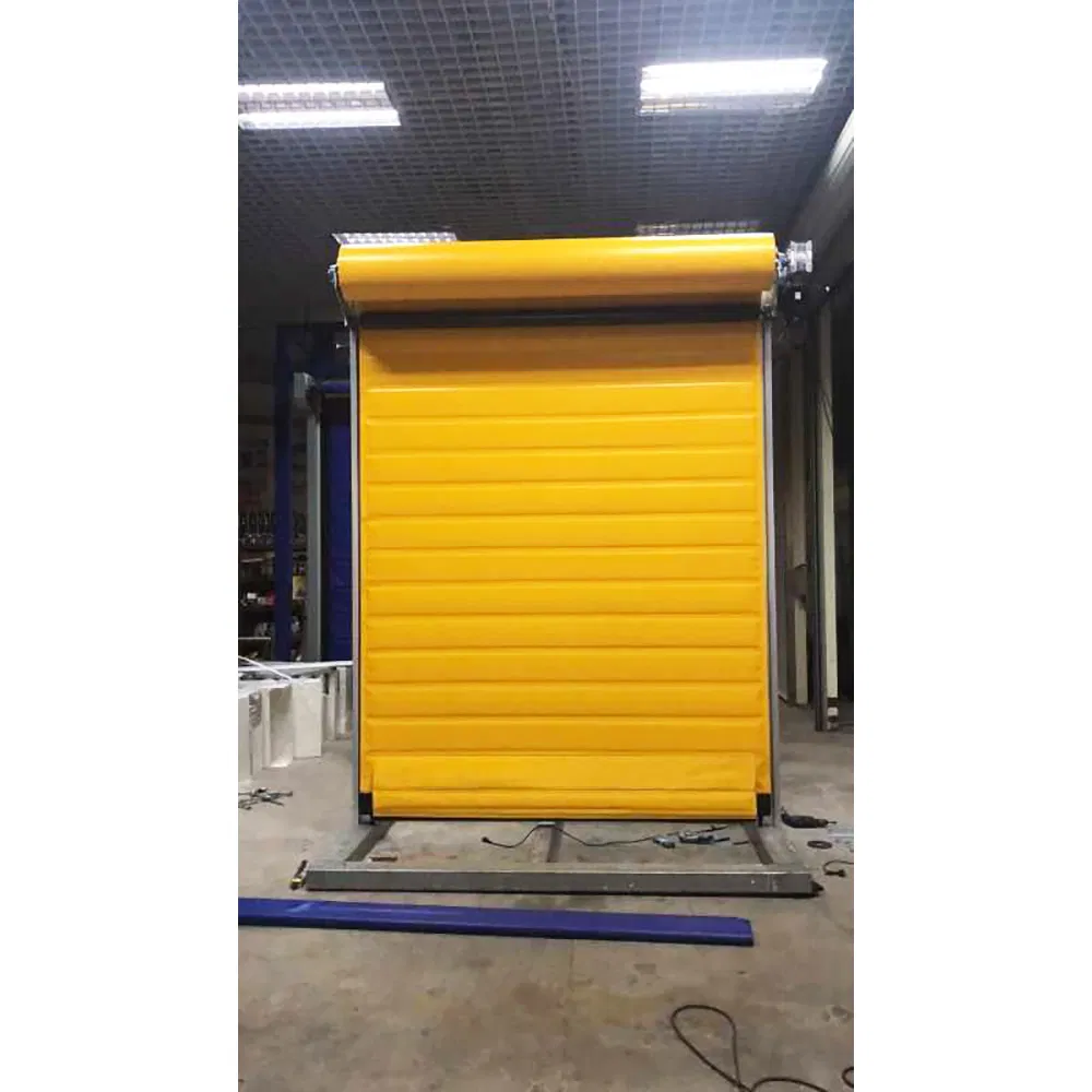 High Speed Overhead Rolling Self Repairing Airtight Clean Room Fast Roll up Vinyl PVC Zipper Overhead Garage Door for Pharmaceutical Industries