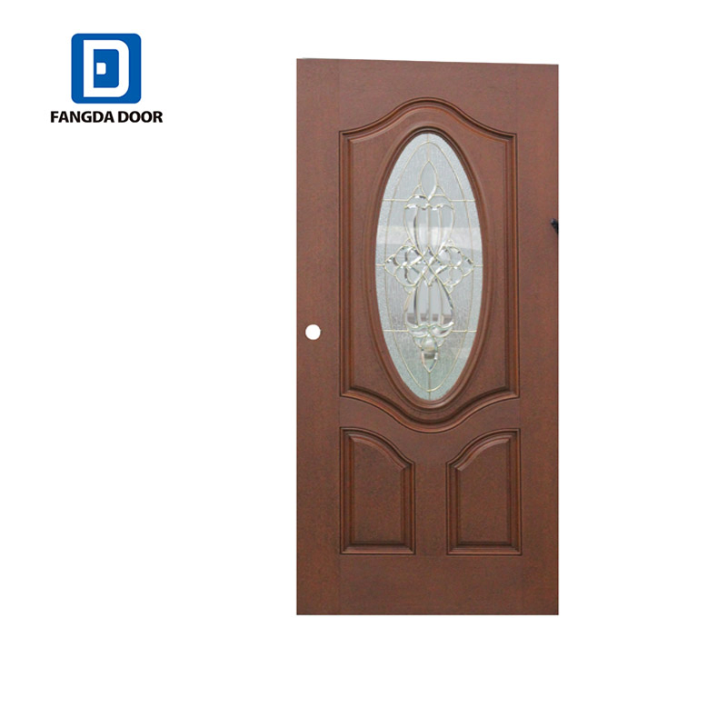 Hot Sale Exterior Oval Glass Fiberglass Doors