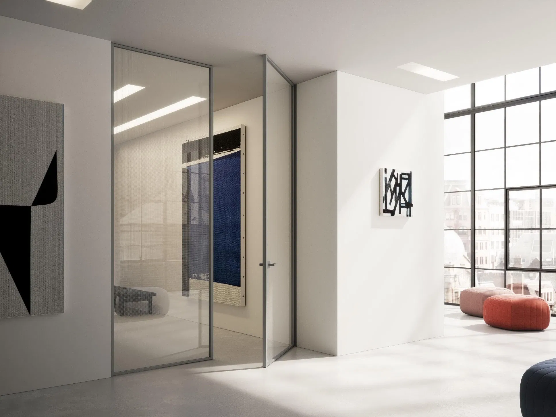 Industry Benchmark Single Layer 8mm Glass Glass Door for Enhancing Interior Aesthetics