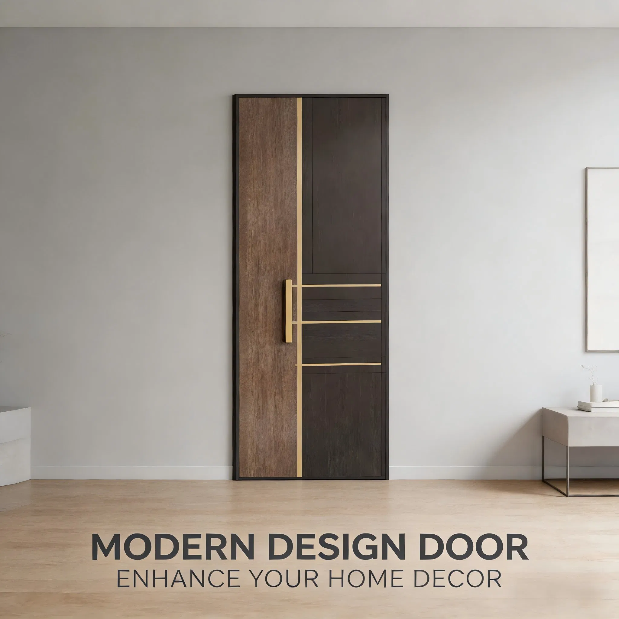 Premium Wooden Interior Door with Custom Size and Thickness Variations