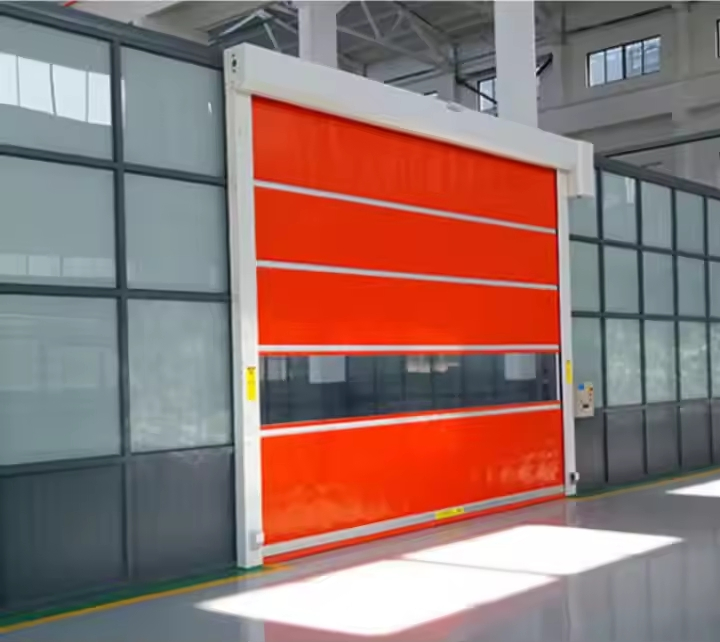 High Speed Full View PVC Door Industrial Plastic PVC Visible Roller Shutters PVC Doors
