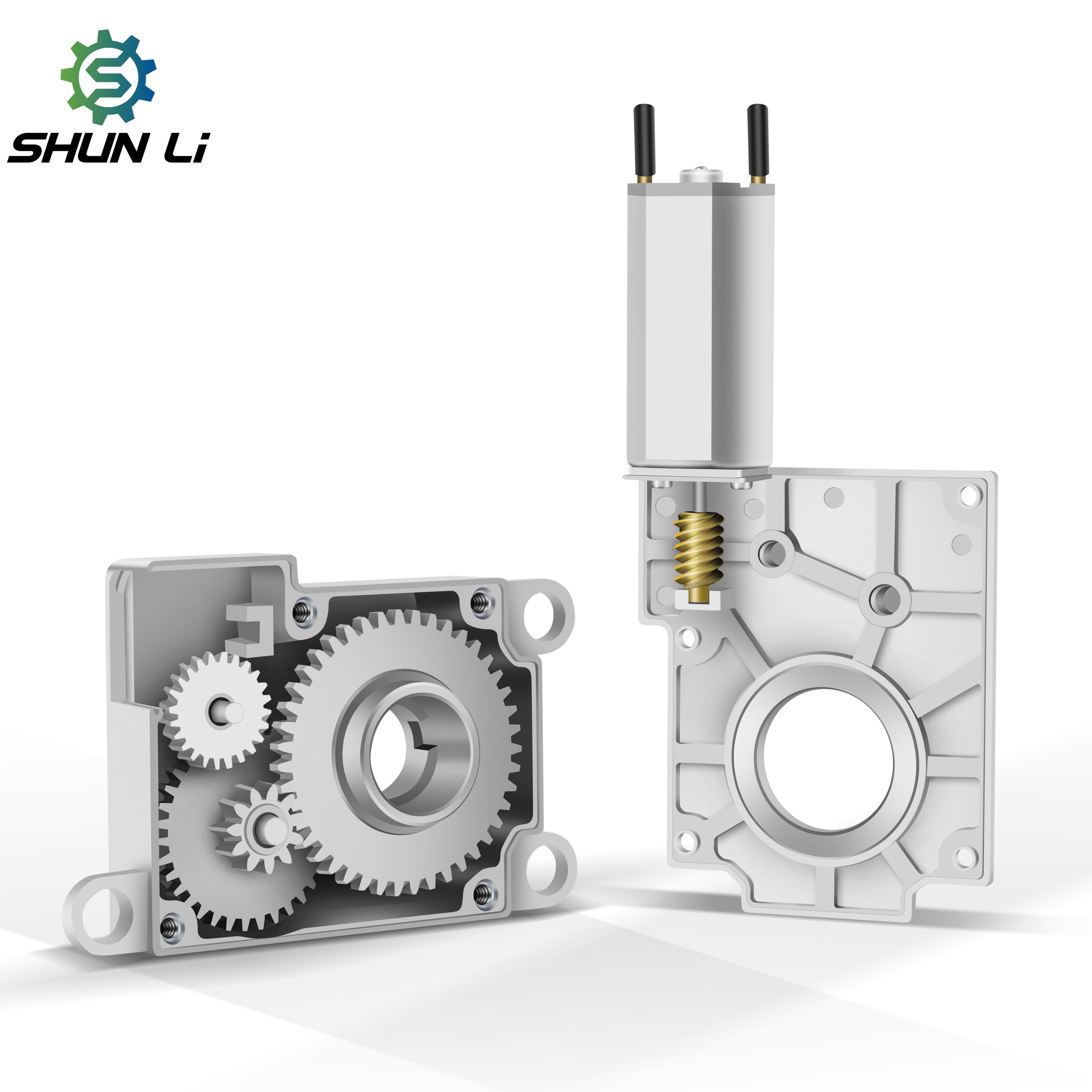 Shunli Dc Gear Motor 3V 6V 12V 1.4-1.6A 90RPM 79RPM 3KG.CM 8V Smart Lock Fingerprint Lock DC Deceleration Motor Mini Motor Lock