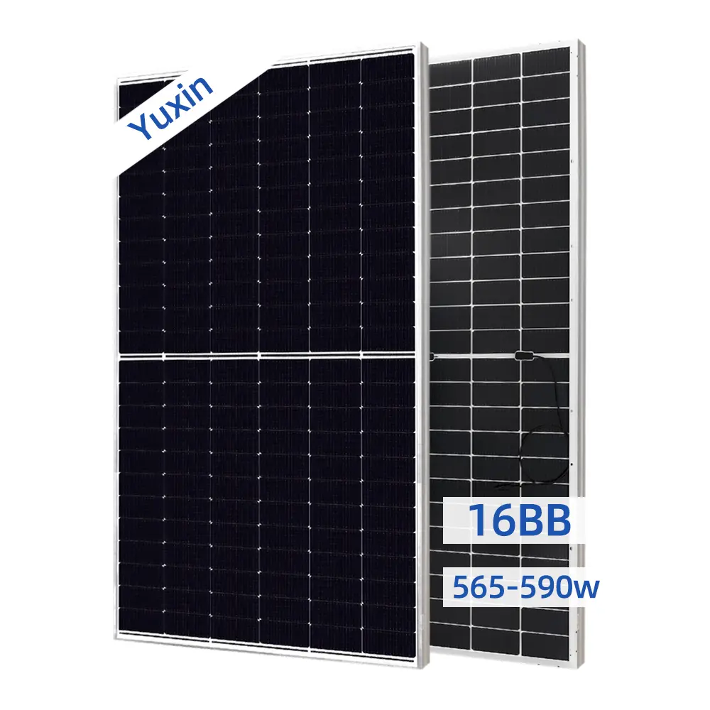 Discount N-type Half-cell Bifacial Dual Glass TOPCon 16BB 565W 570W 575W 580W 585W 590W Solar Panel Mono Silicon (144) Manufacturers, Factories