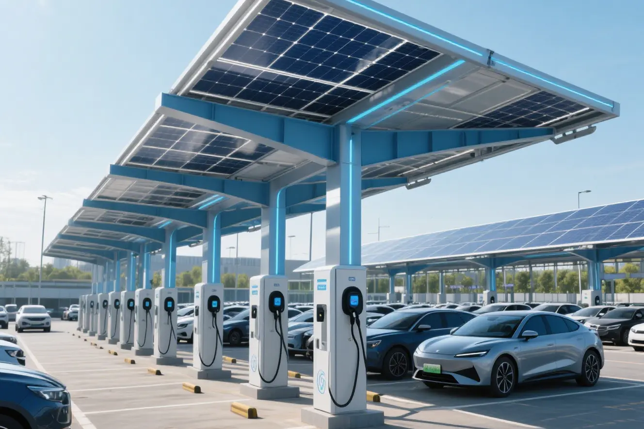 Solar Panels for the Transportation Industry — Highway Solar Barriers and EV Charging