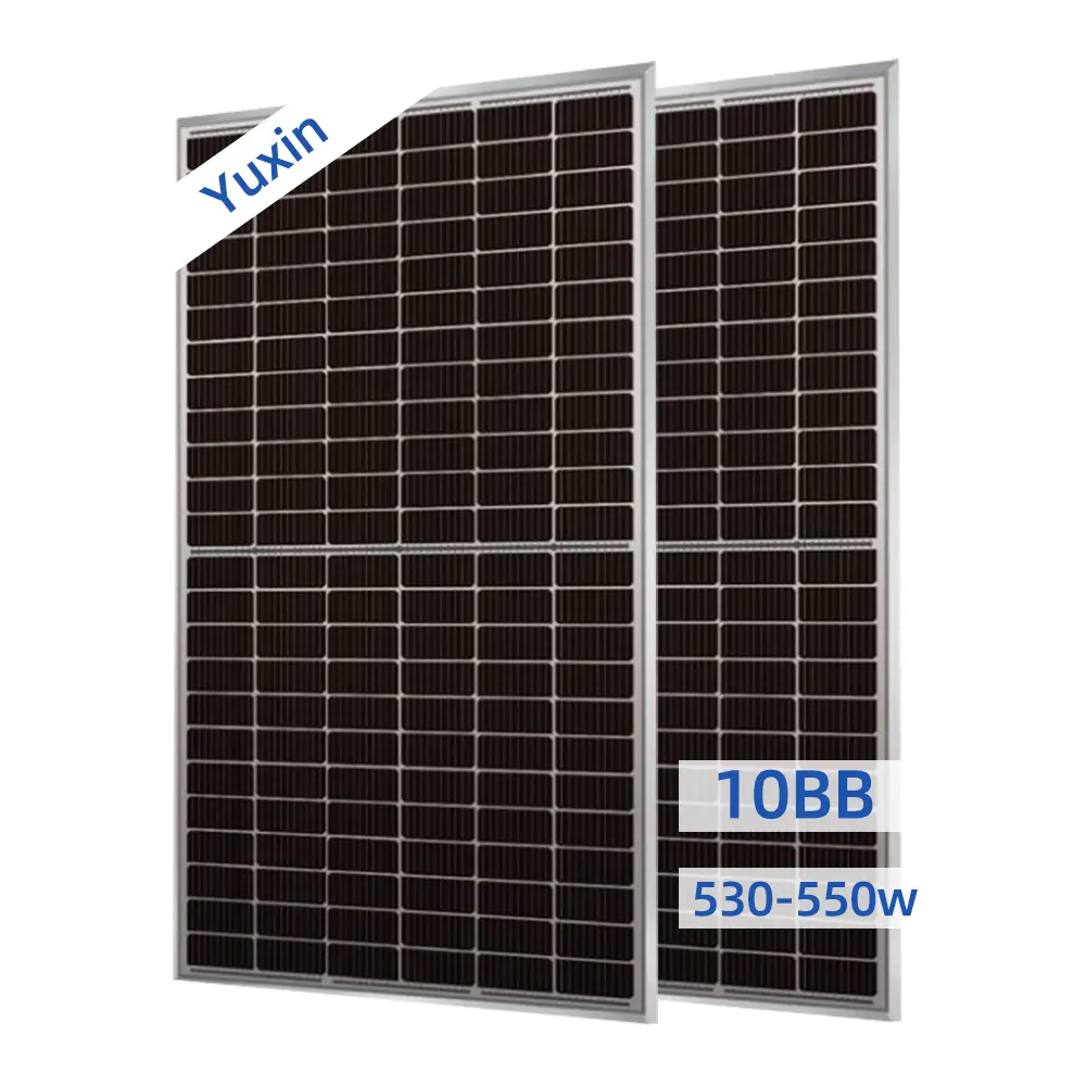 CE Certification 144 Half-Cell 10BB 530W 535W 540W 545W 550W PERC Solar Panel Mono Silicon Products, Service