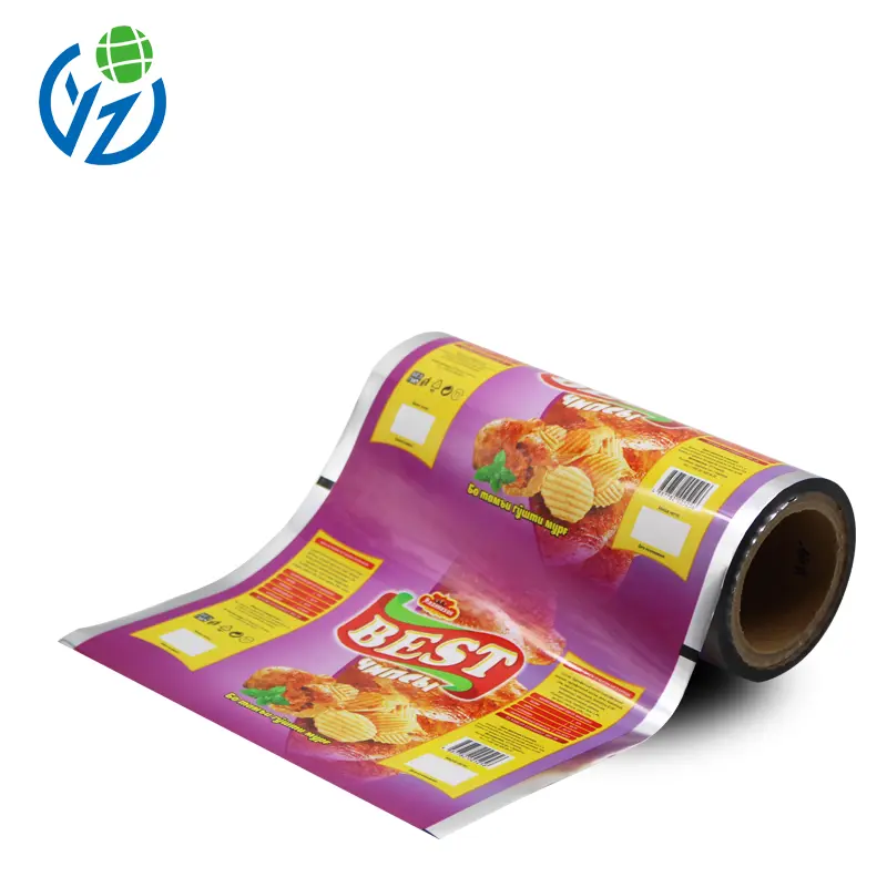 Custom Printed Aluminum Foil Snack Packaging Film