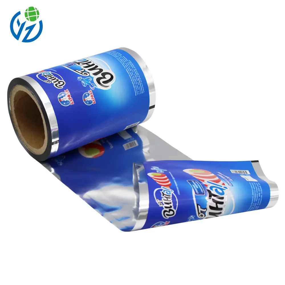 Custom Printed Food Popsicle Snack Plastic Wrapper Packaging Roll Film