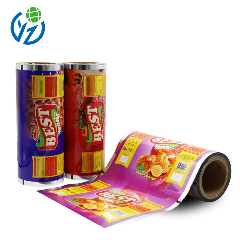 Custom Printed Aluminum Foil Snack Packaging Film