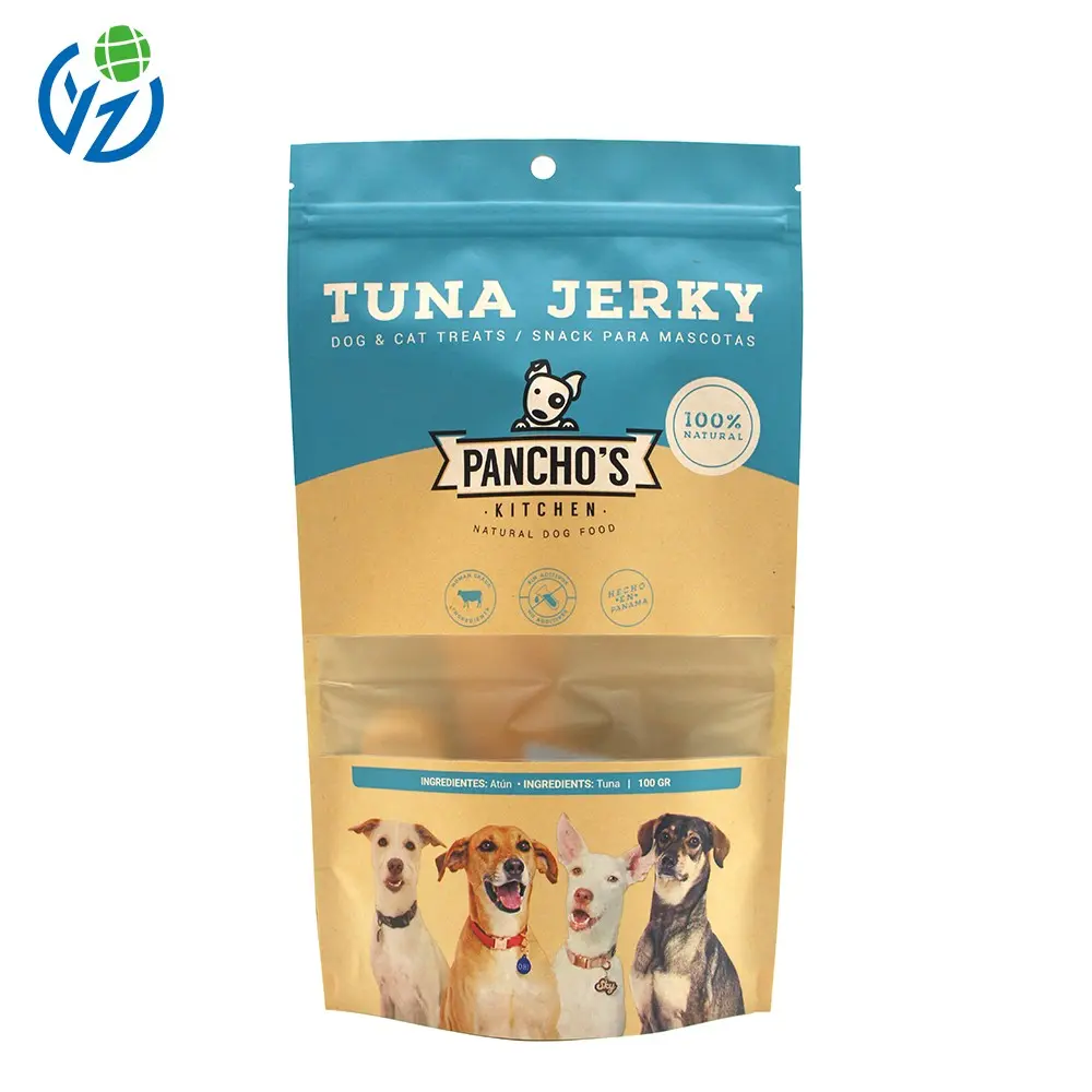 Custom Eco-Friendly Kraft Stand-Up Pouch with Resealable Zipper | FDA-Approved Food Packaging Supplier, Factory