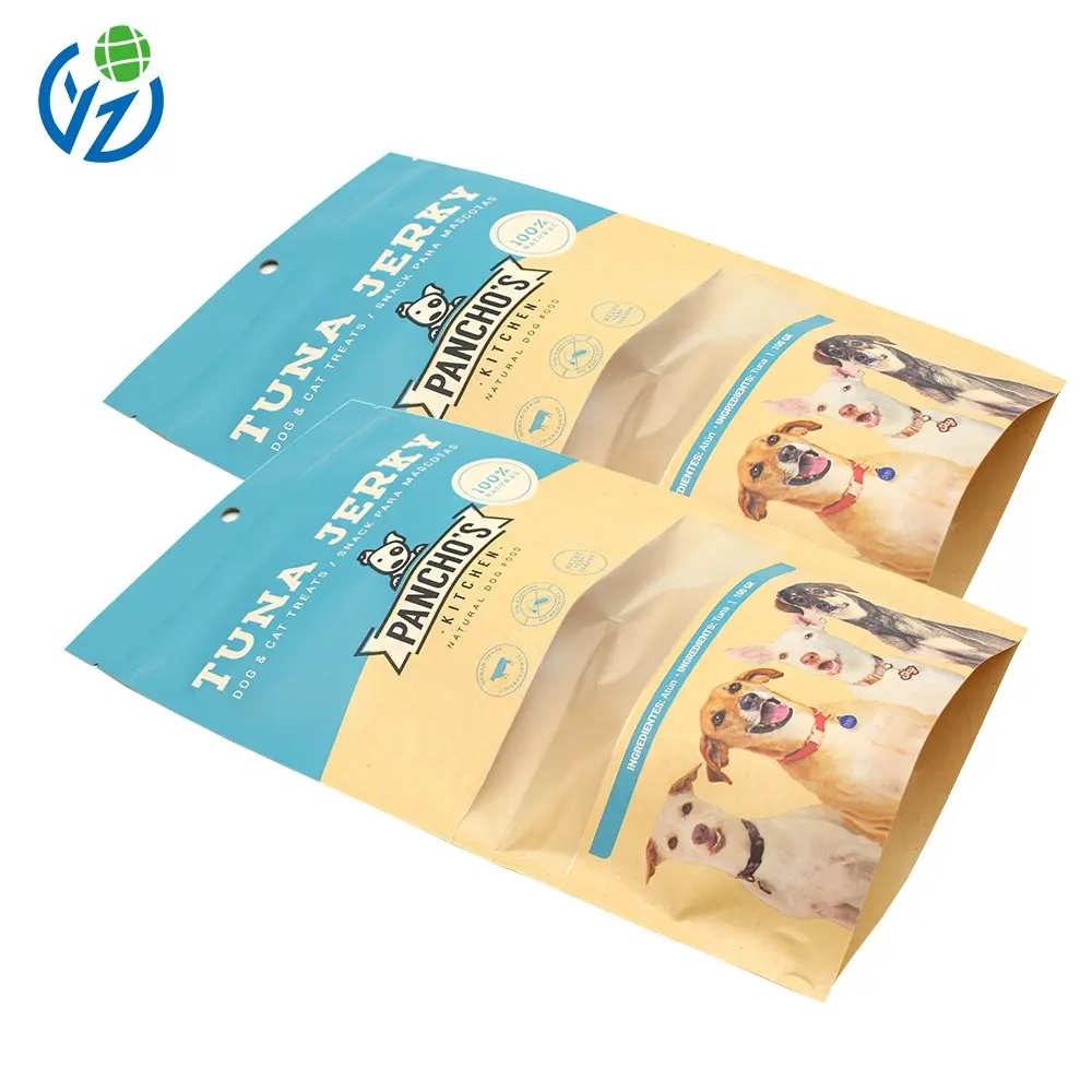 Custom Eco-Friendly Kraft Stand-Up Pouch with Resealable Zipper | FDA-Approved Food Packaging Supplier, Factory