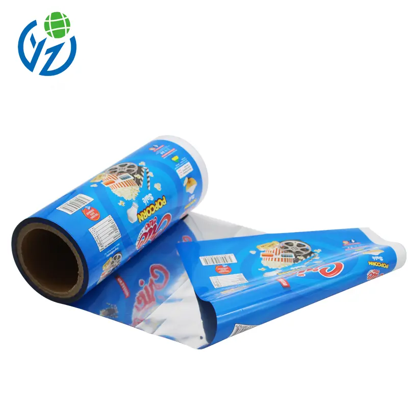 Custom Snack Wrapper Plastic Food Packaging Film Roll