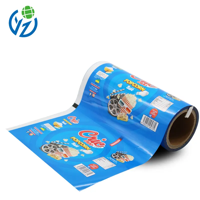 Custom Snack Wrapper Plastic Food Packaging Film Roll