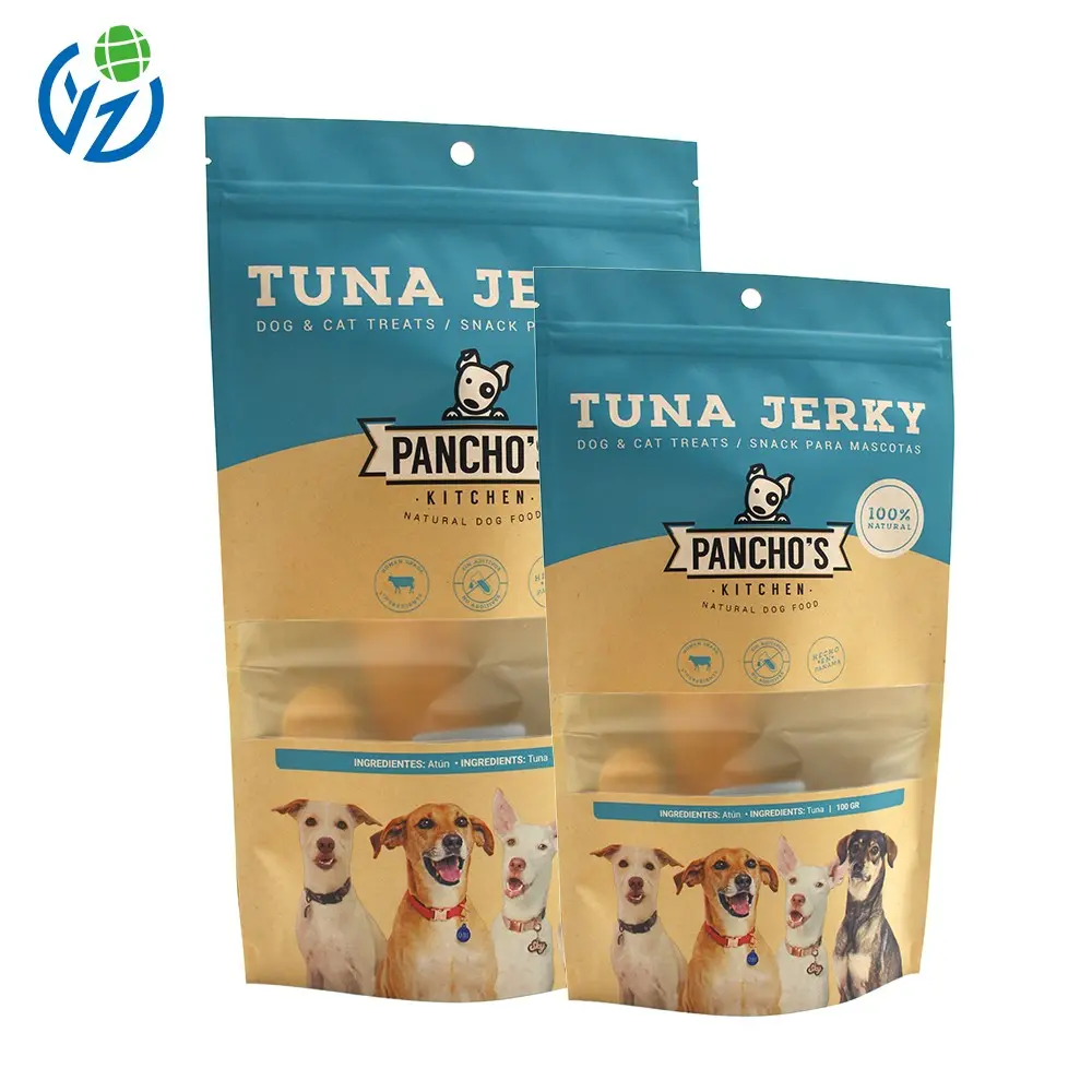 Custom Eco-Friendly Kraft Stand-Up Pouch with Resealable Zipper | FDA-Approved Food Packaging Supplier, Factory